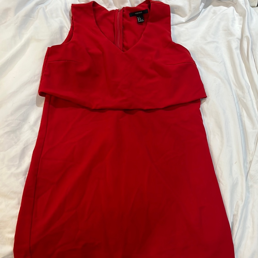 red F21 dress